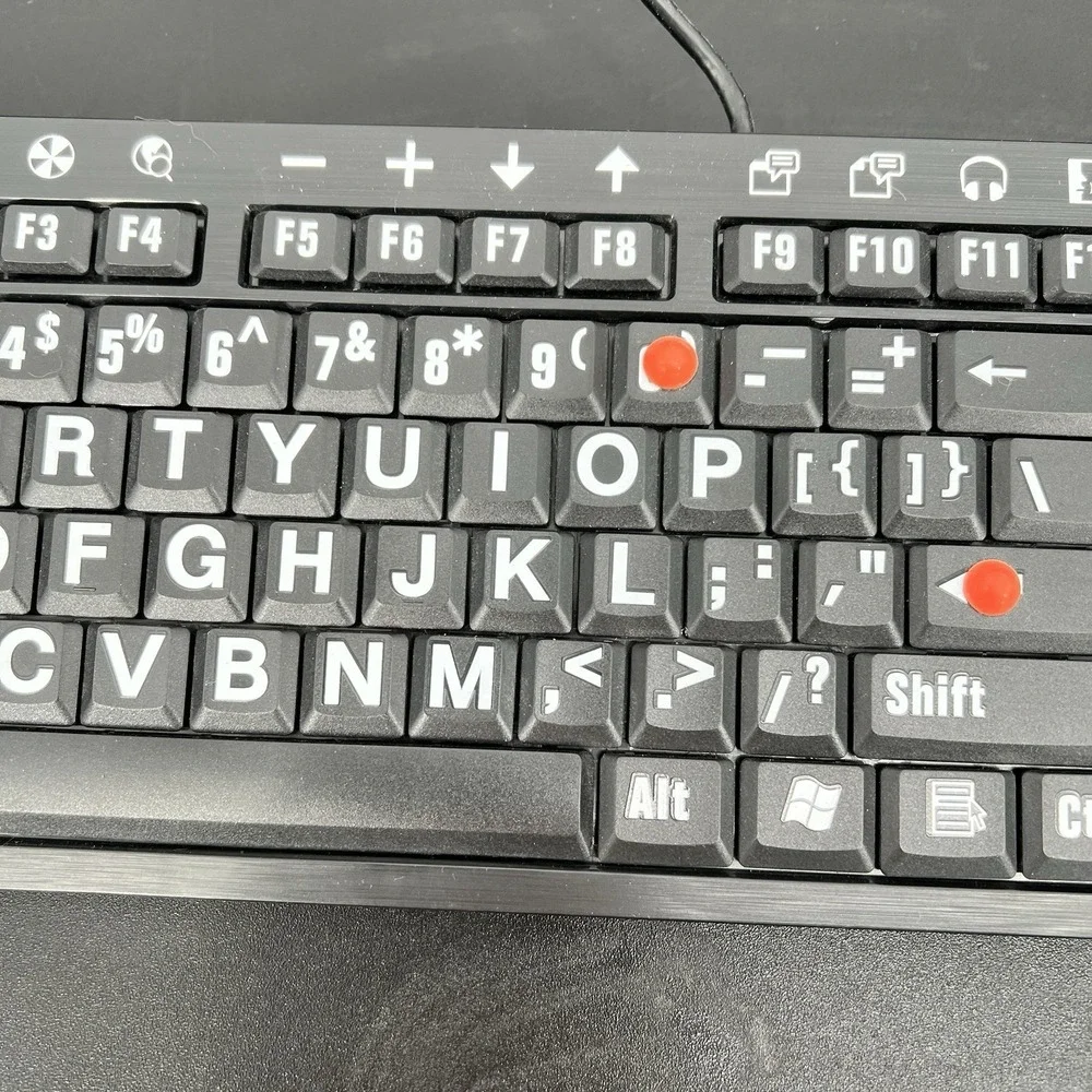 Logickeyboard ZoomText LXH JME7596H Wired Keyboard NEW Without Box